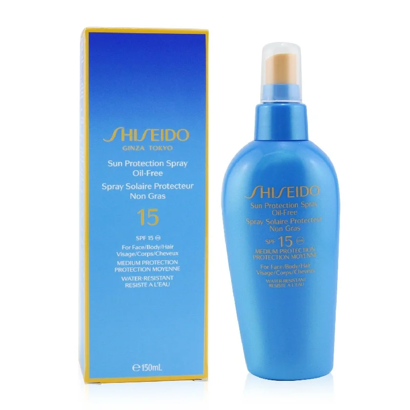 coral-safe sunscreen-Shiseido Sun Protection Spray Oil Free SPF15  150ml/5oz