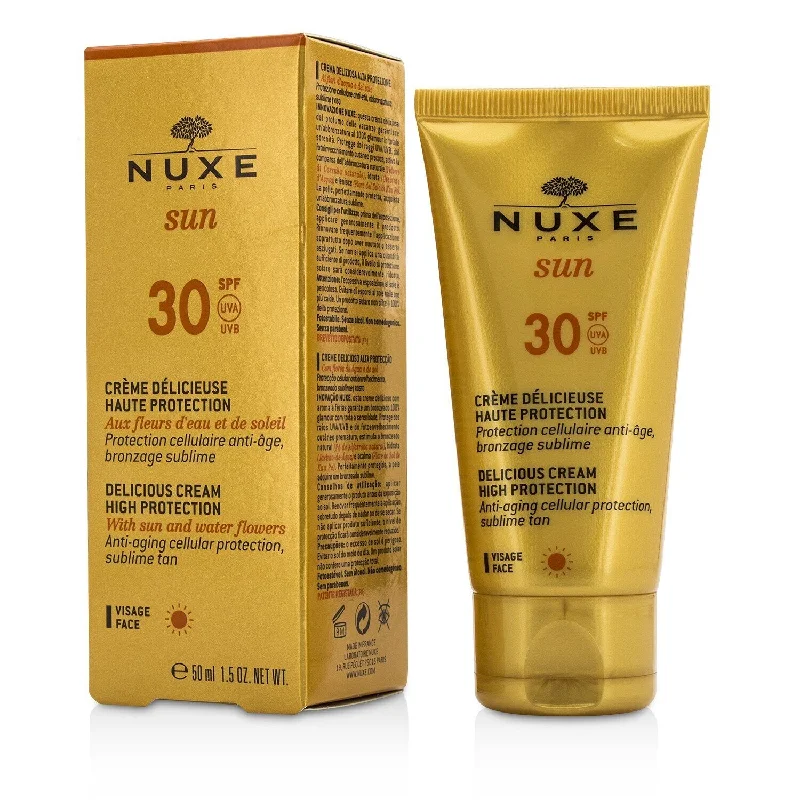 natural ingredient sunscreen-Nuxe Nuxe Sun Delicious Cream High Protection For Face SPF 30  50ml/1.5oz