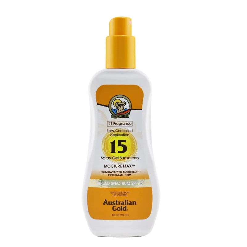 mineral zinc sunscreen-Australian Gold Spray Gel Sunscreen SPF 15  237ml/8oz