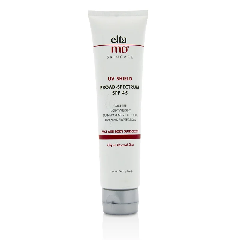 tinted SPF 50 sunscreen-EltaMD UV Shield Face & Body Sunscreen SPF 45 - For Oily To Normal Skin (Unboxed)  85g/3oz