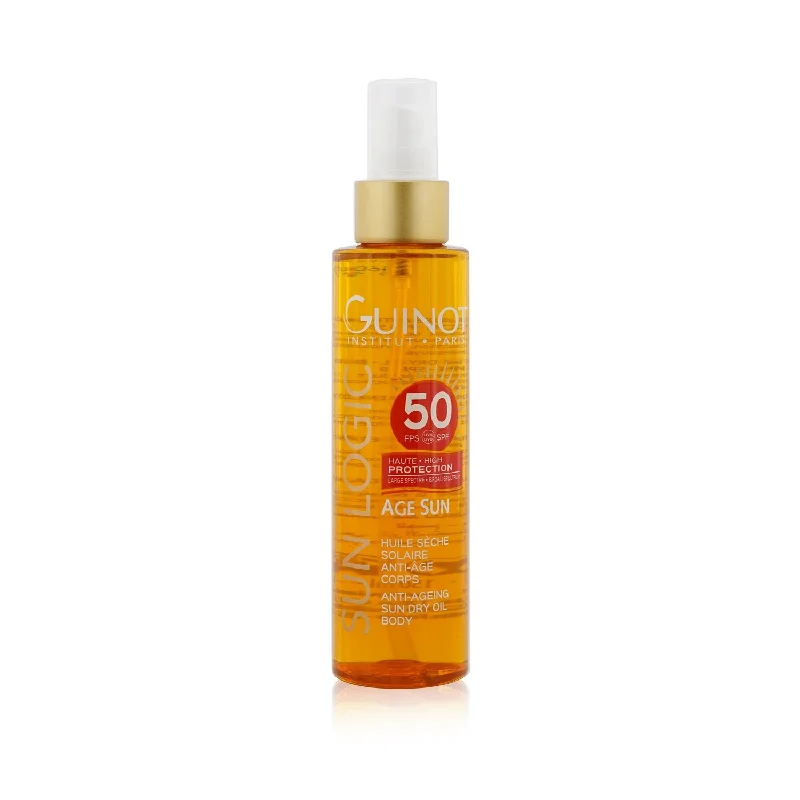 skin-safe sunscreen-Guinot Sun Logic Age Sun Anti-Ageing Sun Dry Oil For Body SPF 50  150ml/5.07oz