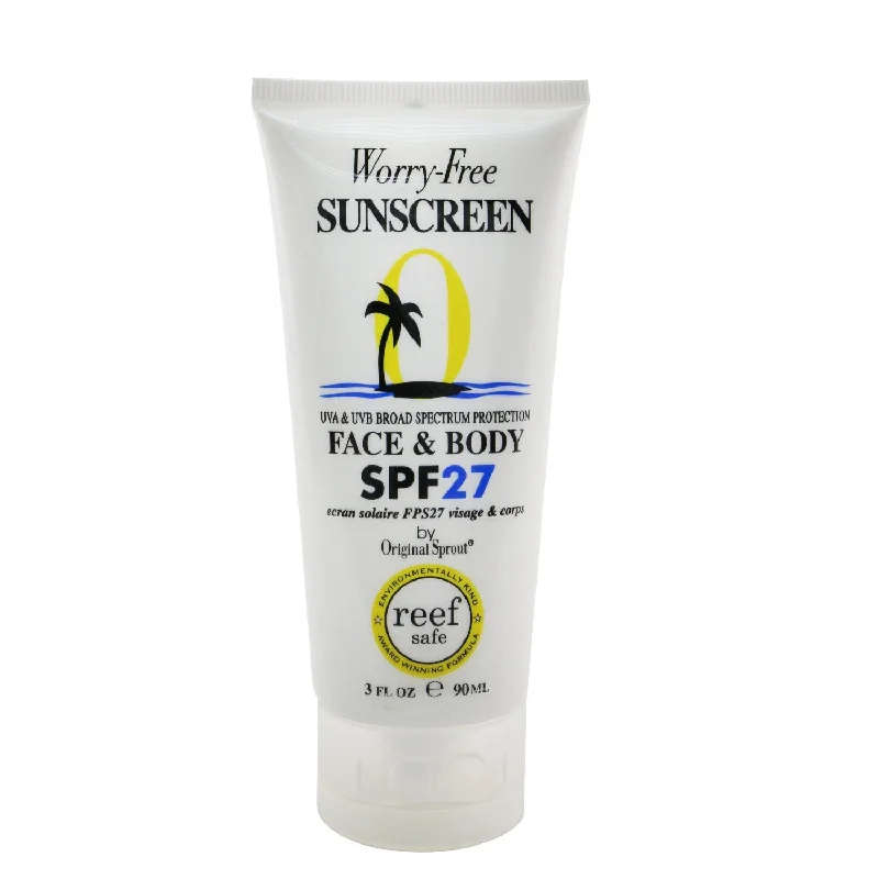 UV-protective sunscreen-Original Sprout Tahitian Family Collection Face & Body SPF 27 Non-Greasy Suncreen (Exp. Date 09/2021)  90ml/3oz