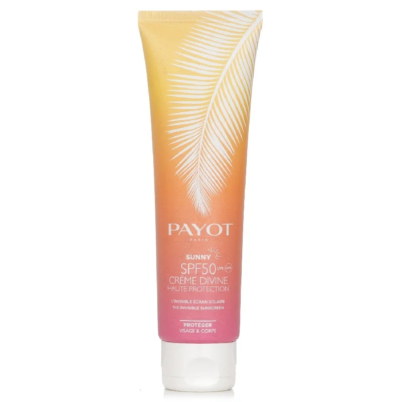 non-irritating sunscreen-Payot Sunny SPF 50 Crème Divine High Protection The Invisible Sunscreen - For Face & Body  150ml/5oz