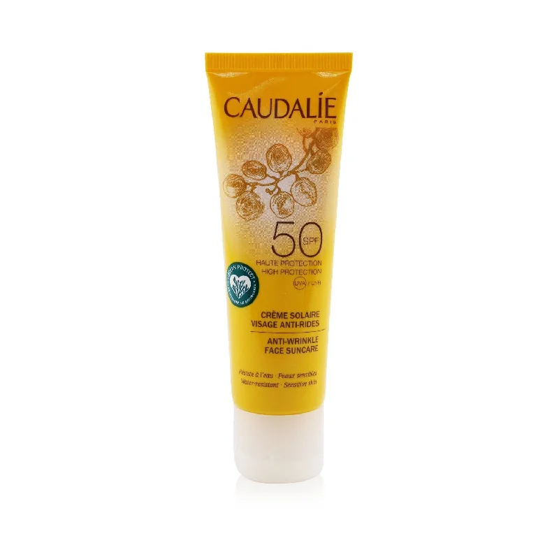 allergy-friendly sunscreen-Caudalie Anti-Wrinkle Face Suncare SPF 50 - For Sensitive Skin  50ml/1.6oz