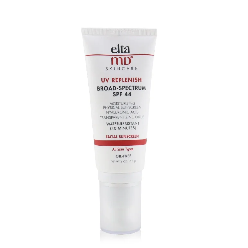 sweat-resistant sunscreen-EltaMD UV Replenish Water-Resistant Moisturizing Physical Facial Sunscreen SPF 44  57g/2oz