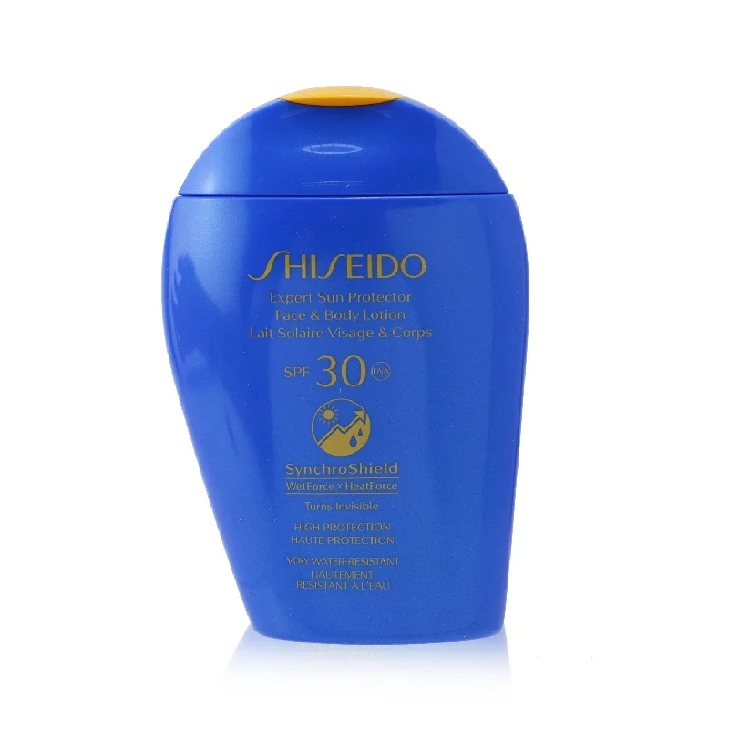 unscented sunscreen lotion-Shiseido Expert Sun Protector SPF 30 UVA Face & Body Lotion (Turns Invisible, High Protection & Very Water-Resistant)  150ml/5.07oz