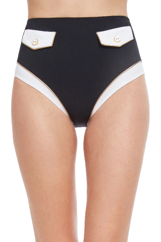 GOTTEX HIGH CLASS POCKETED HIGH WAIST BIKINI BOTTOM