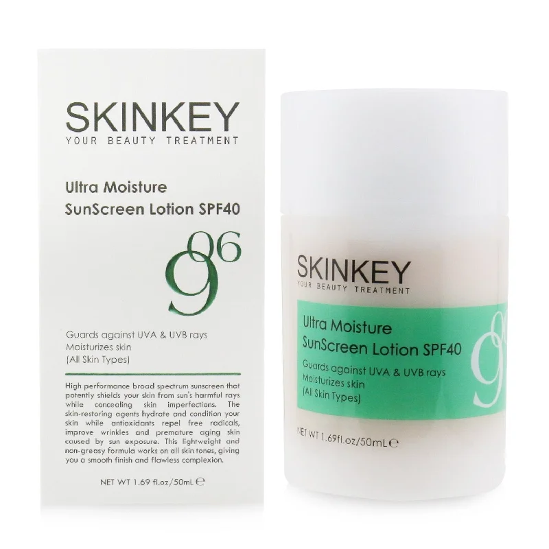 titanium dioxide sunscreen-SKINKEY Moisturizing Series Ultra Moisture SunScreen Lotion SPF 40 (All Skin Types) - Guards Against UVA & UVB Rays Moisturizes Skin  50ml/1.69oz