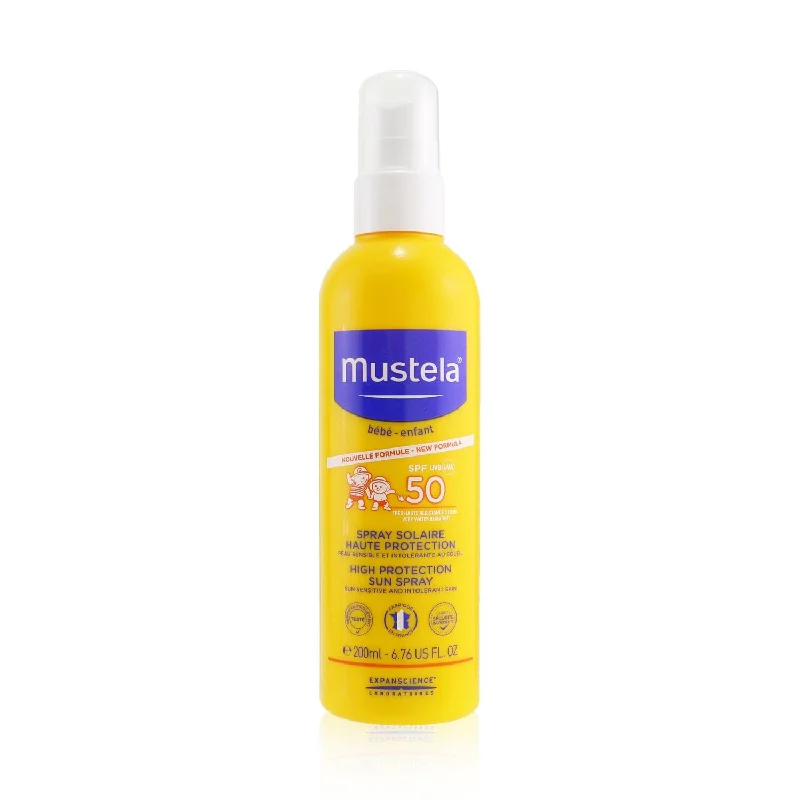 broad-range sunscreen-Mustela High Protection Sun Spray SPF 50 - Very Water Resistant  200ml/6.6oz