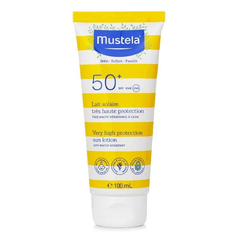 sheer finish sunscreen-Mustela Very High Protection Sun Lotion SPF 50+  100ml/3.38oz