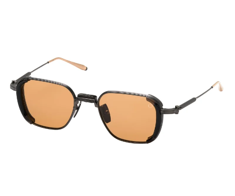 matte finish aviator sunglasses-ECLIPSE AKS 513B BLK-BLK 49