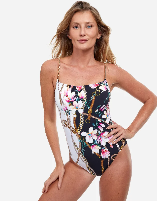 Amalfi Coast Round Neck Swimsuit