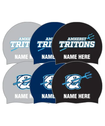 UV-protective straw sun hat-Amherst Tritons- ARENA SILICONE TEAM CAPS