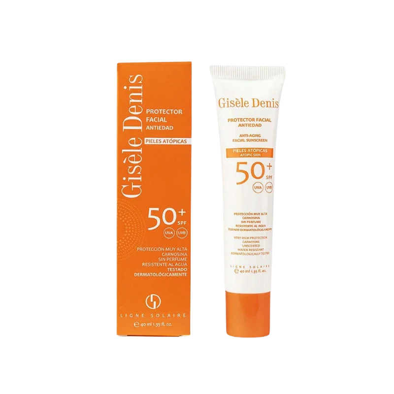 matte SPF sunscreen-Gisele Denis Anti-Aging Facial Protector for Atopic Skin SPF 50+ 40ml