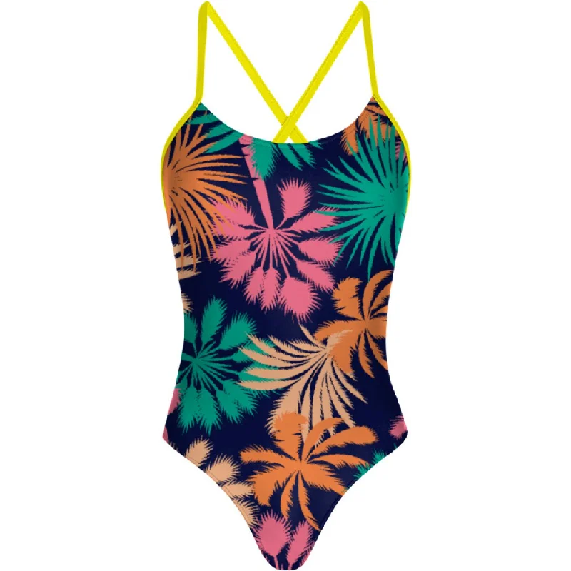 Blue Palms - Tieback One Piece Swimsuit