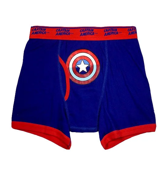 boho floral sun hat-Captain America Logo Boxer Brief