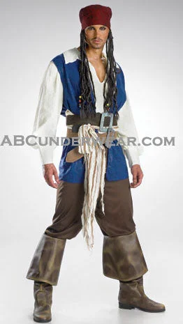 quick-dry cotton sun hat-Captain Jack Sparrow Costume 2007