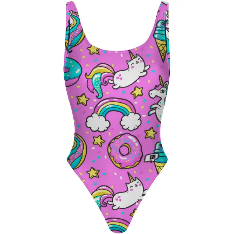 Confetti - High Hip One Piece Swimsuit