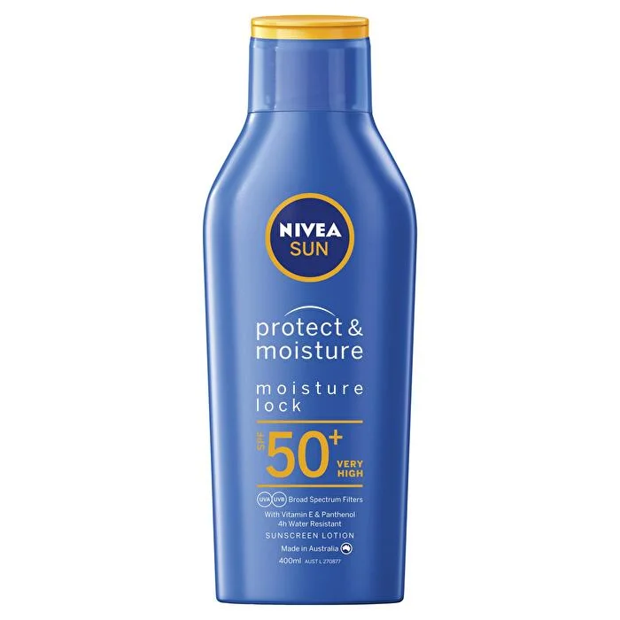 non-shiny sunscreen-Nivea Sun Lotion Protect And Moisture Spf50+ 400ml/13.5oz