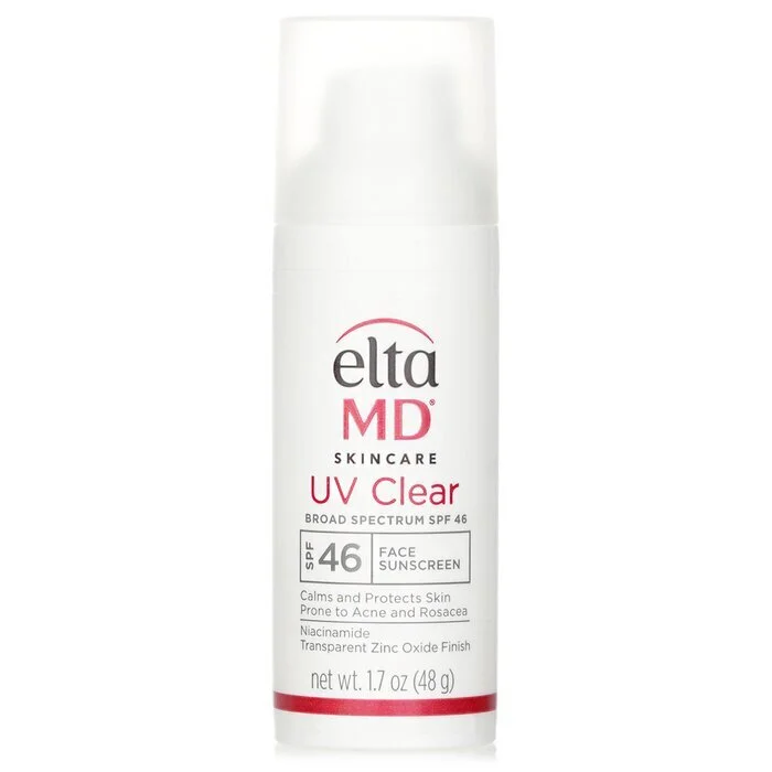 fragrance-less sunscreen-EltaMD UV Clear Facial Sunscreen SPF 46 - For Skin Types Prone To Acne, Rosacea & Hyperpigmentation 48g/1.7oz