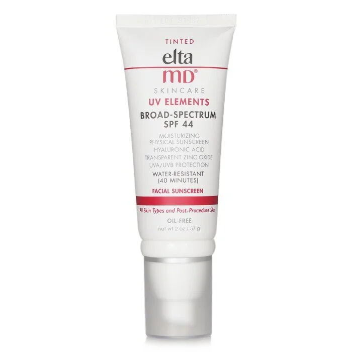 reef-friendly SPF sunscreen-EltaMD UV Elements Moisturizing Physical Tinted Facial Sunscreen SPF 44 - For All Skin Types & Post-Procedure Skin 57g/2oz