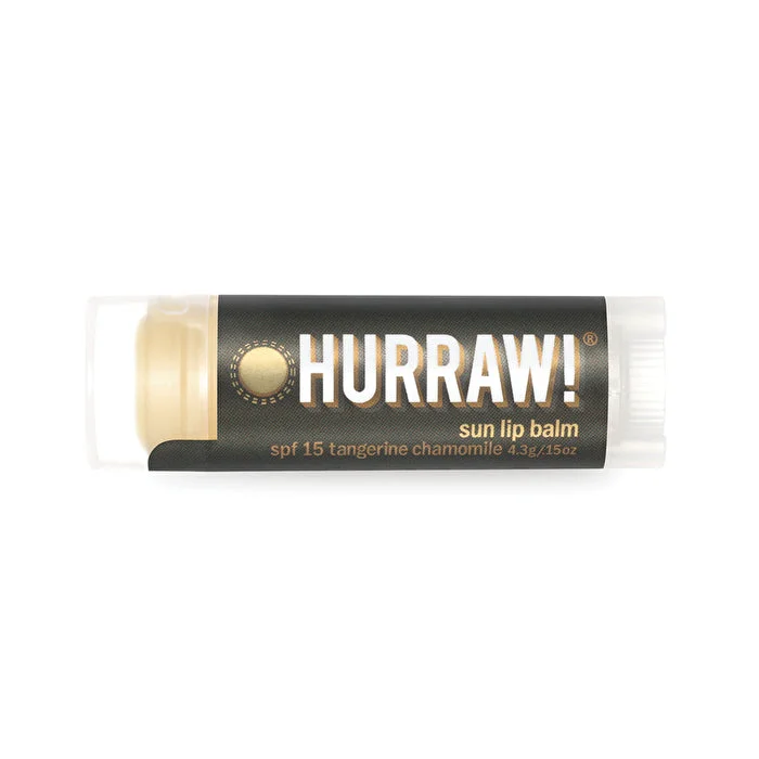 durable sunscreen cream-Hurraw! Organic Lip Balm Sun (SPF15 Tangerine Chamomile) 4.8g