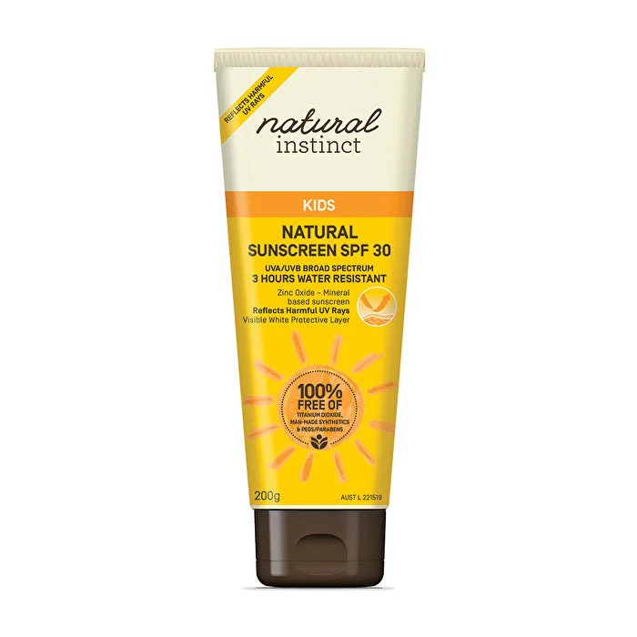 sensitive skin sunscreen-Natural Instinct Natural Sunscreen SPF 30 Kids 200g