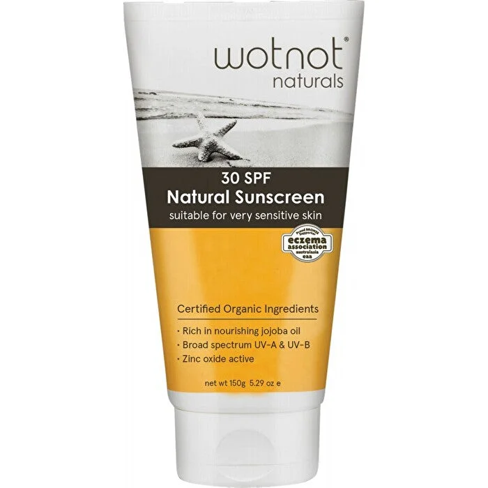 matte finish sunscreen-Wotnot Naturals Natural Sunscreen SPF 30 150g