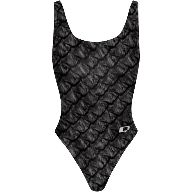 Dragon Scale - High Hip One Piece Swimsuit