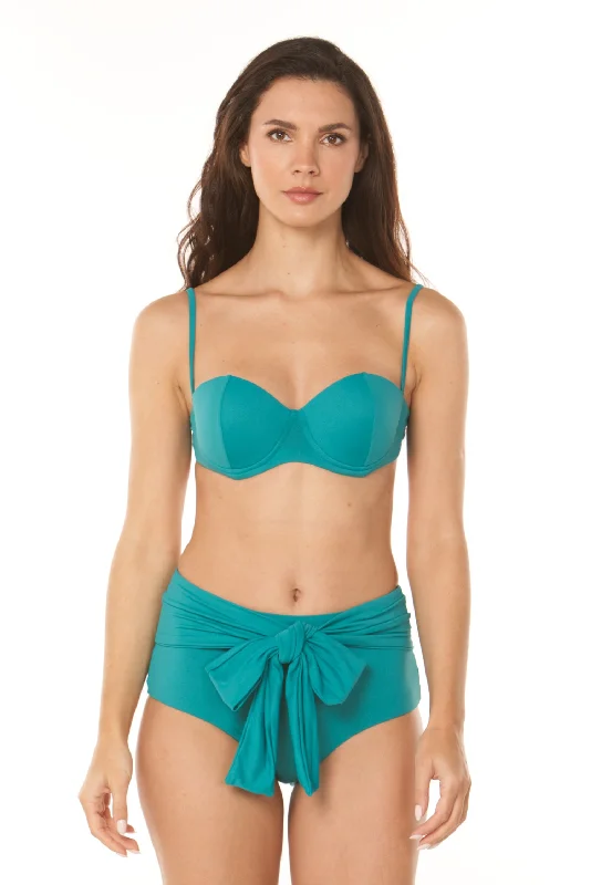 seamless bikini top-Emerald Seda High Waist Bikini