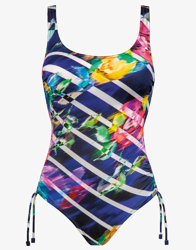 Flower Glow Adjustable Swimsuit - Maritim Neon