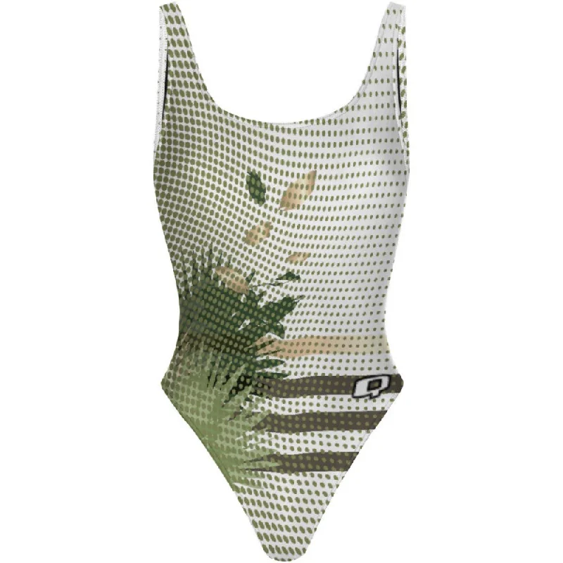 Forest - High Hip One Piece Swimsuit