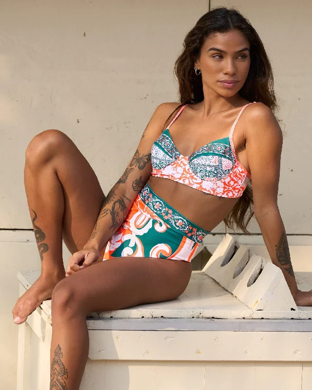 tropical print bikini-Gillian