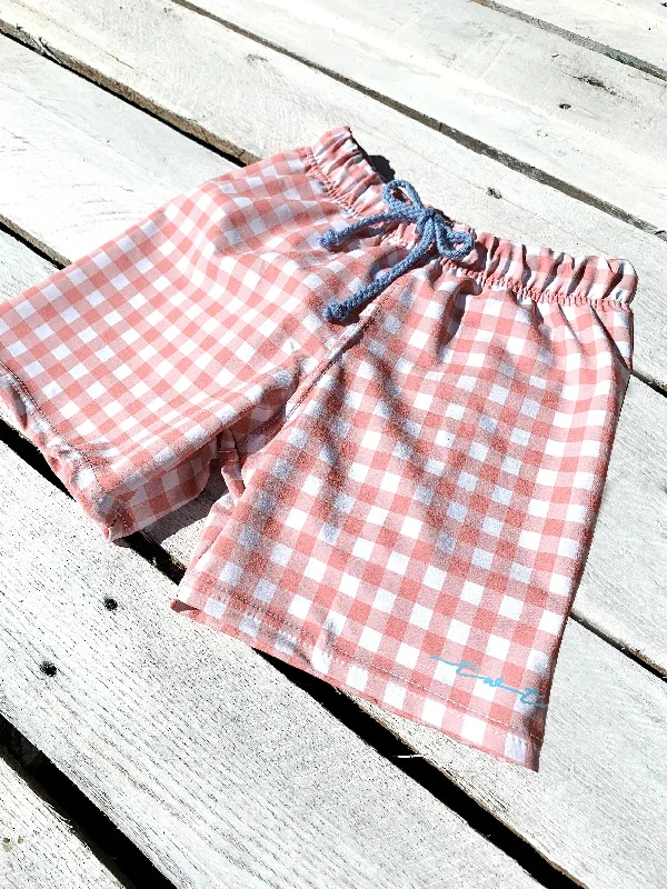 Gingham Swim Shorts