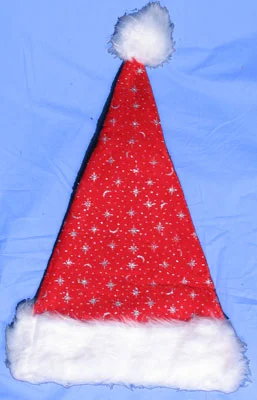 modern visor sun hat-Glitter Santa Hat