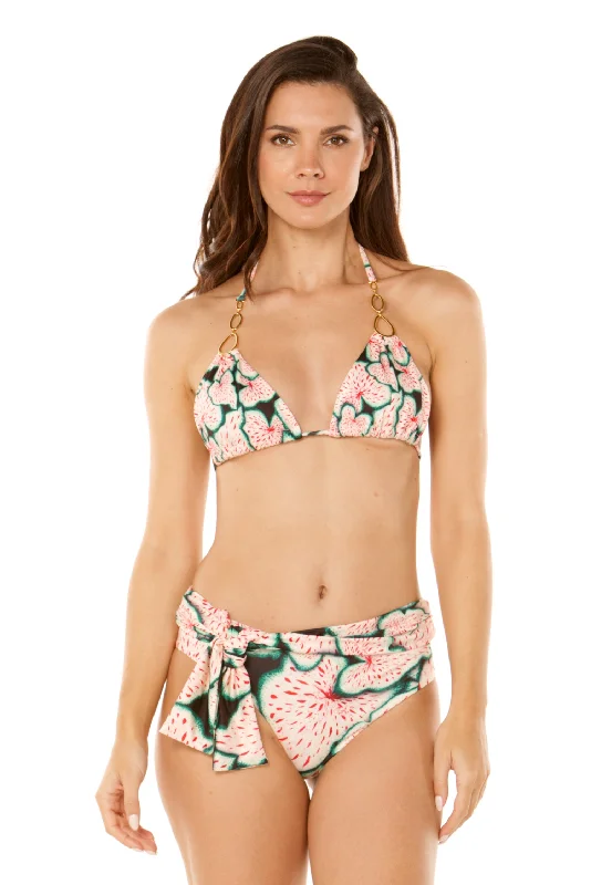 quick-dry floral bikini-Green Nica Bikini