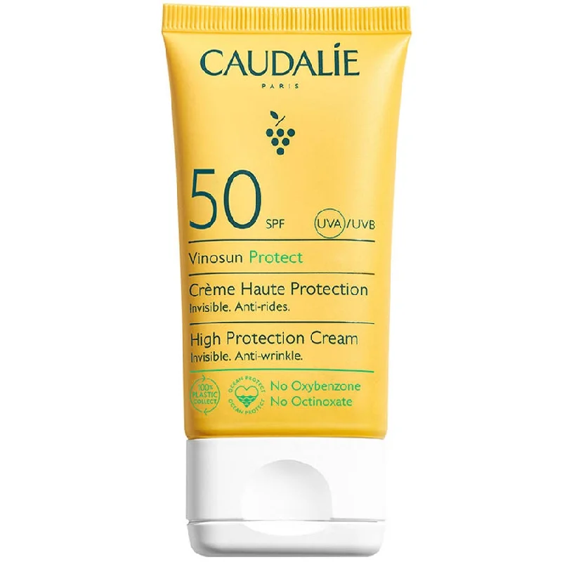 sustainable sunscreen-High Protection Cream SPF50 50ml Vinosun Caudalie