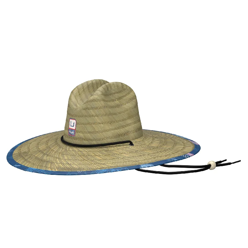 durable floppy sun hat-Straw Hat Fish And Flags