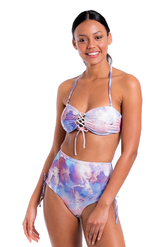 bold bikini design-Lilac Cristal High Waist Bikini