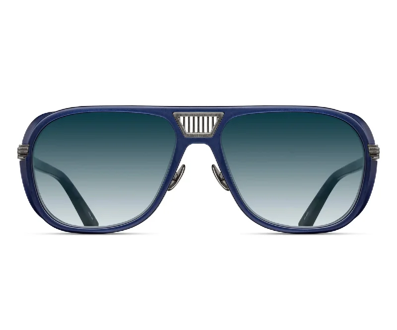 lightweight polarized sunglasses-M3023-V2 ANTIQUE SILVER - MATTE NAVY 55