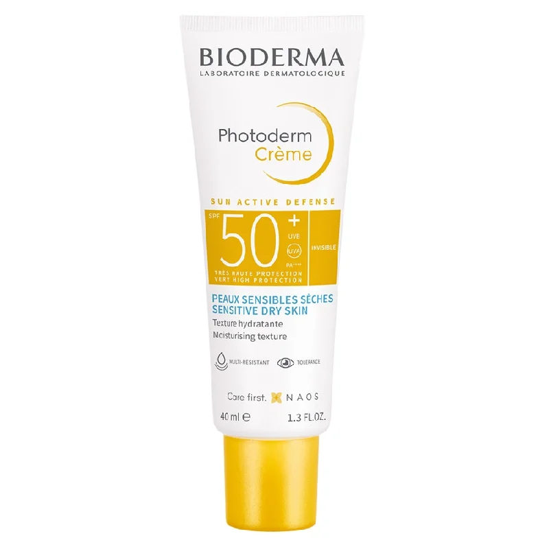 tinted SPF 50 sunscreen-Max Cream Spf 50+ 40ml Photoderm Peaux sensibles sèches Bioderma