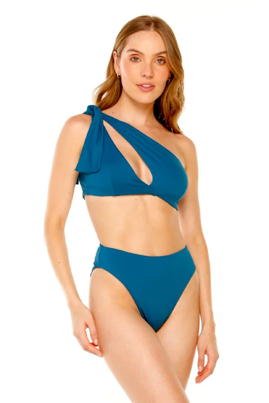 classic red bikini-MEDUSA PETROL BLUE BIKINI