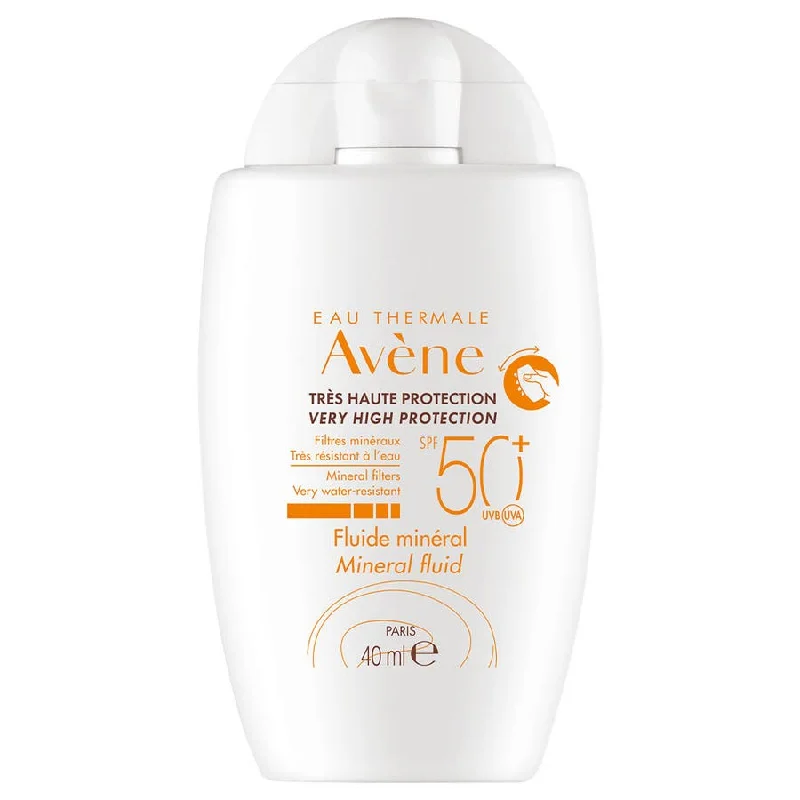 anti-aging sunscreen-Mineral Sun Fluid Spf50+ 40ml Solaire Avène