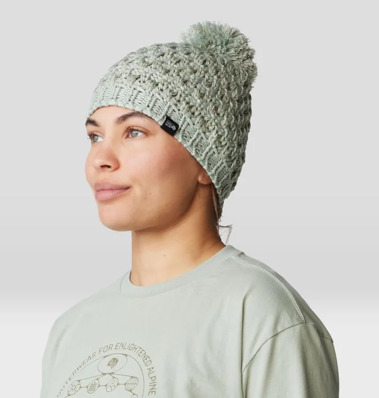 adjustable woven sun hat-Women's Snow Capped Beanie - White Sage