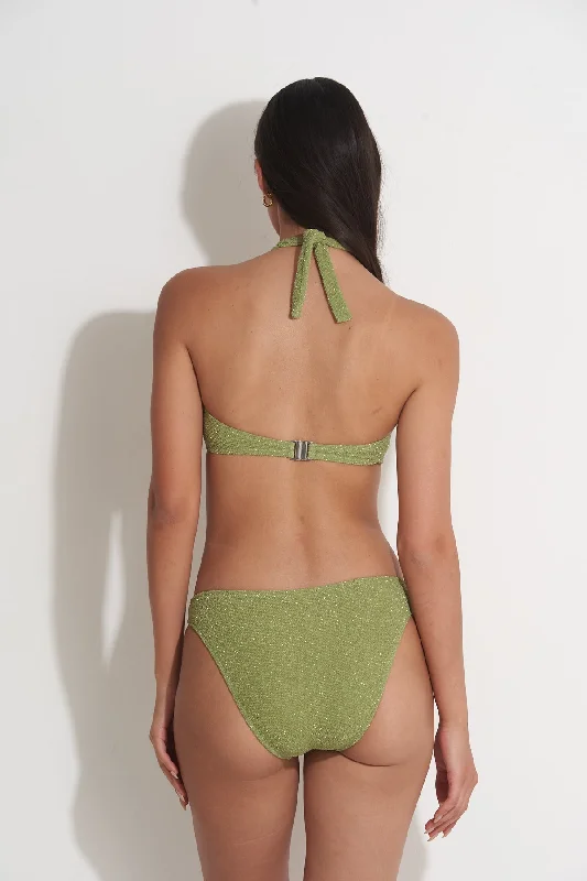 PILPEL CLASSIC WAIST BOTTOM IN GREEN LUREX