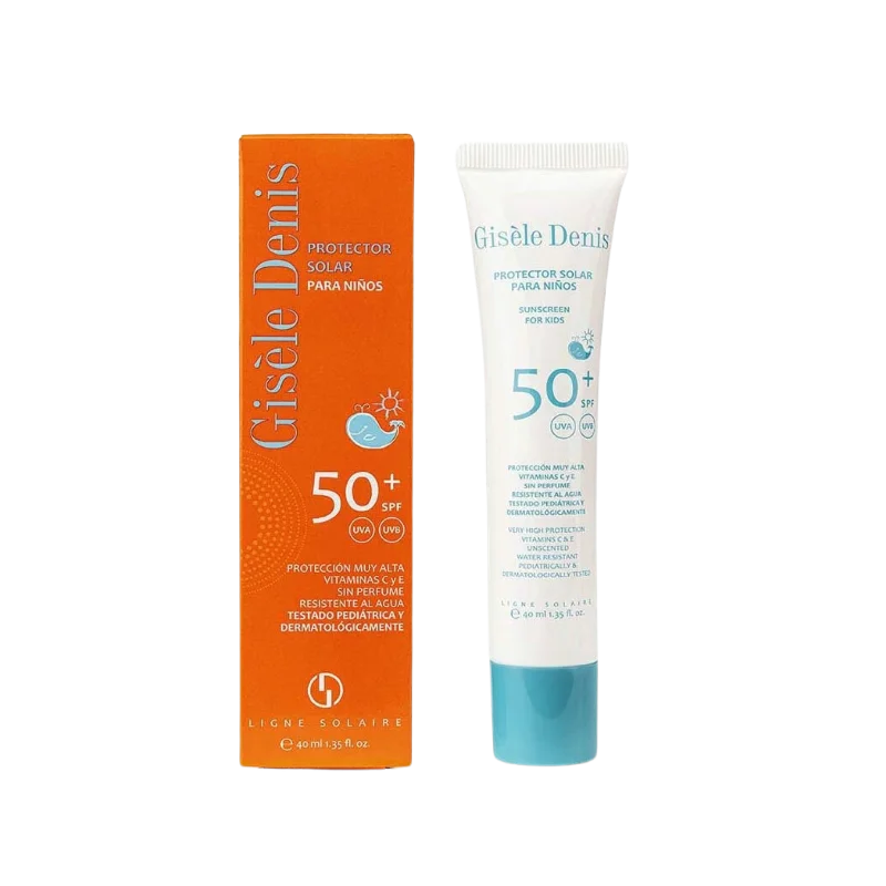 fragrance-less sunscreen-Gisele Denis Facial Sunscreen  Lotion for Kids SPF 50+ 40ml