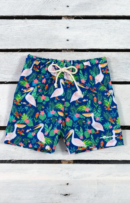 Pelicans in Paradise Swim Shorts