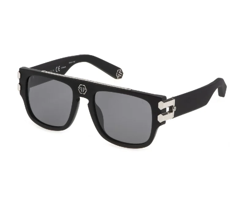 matte black sunglasses-SPP011V 703X 55