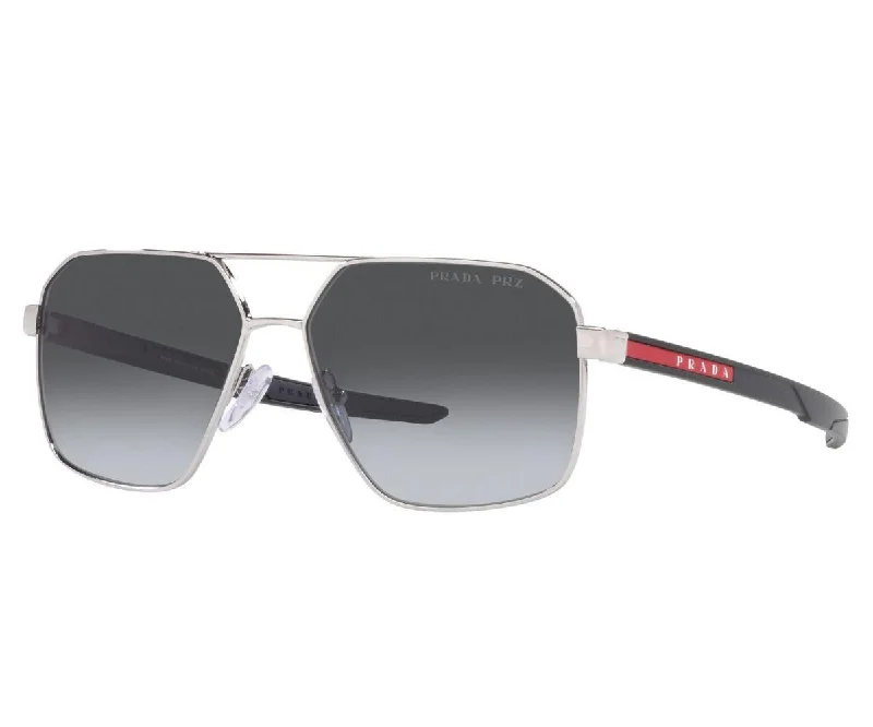 polarized round sunglasses-LINEA ROSSA 55WS 1BC/06G 60