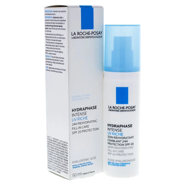 herbal sunscreen lotion-La Roche-Posay Hydraphase UV Intense Riche SPF 20 by La Roche-Posay for Unisex - 1.7 oz Sunscreen